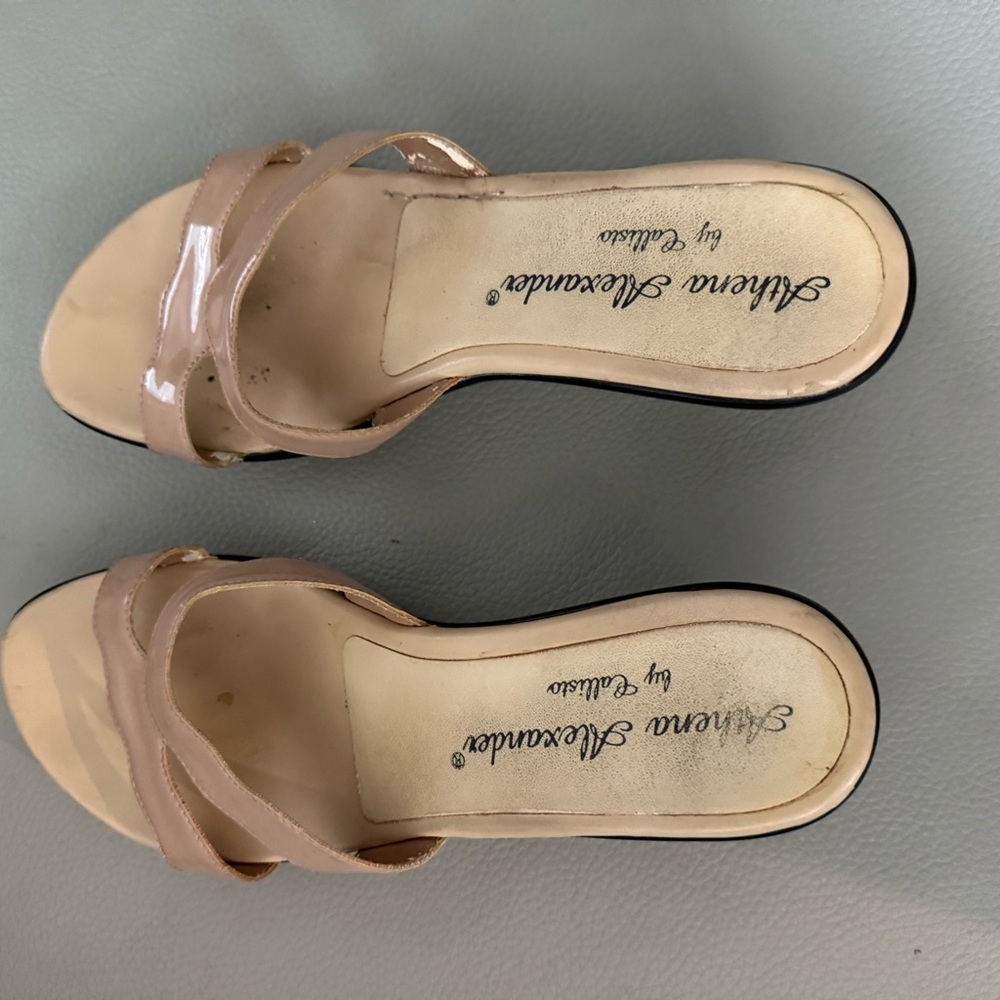 Athena Alexander Women's Nude Sandals slightly worn